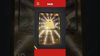 Pokemon Card - GOLD Pikachu 58/102 - 25th Celebrations UPC 2021 Base Set Metal