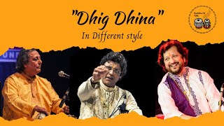 Dhigdhina In Different Style | Pandit Swapan Chaudhuri | Pandit Anindo Chatterjee| Pandit Kumar Bose