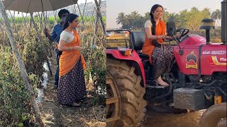 ವ್ಯವಸಾಯ ಮಾಡುತ್ತಿರುವ ನಟಿ ಆಶಿಕಾ ರಂಗನಾಥ್  | Ashika Ranganath working at her Village