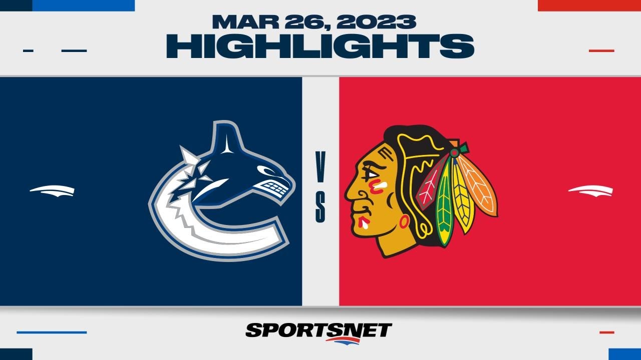 NHL Highlights | Canucks Vs. Blackhawks - March 26, 2023 - YouTube