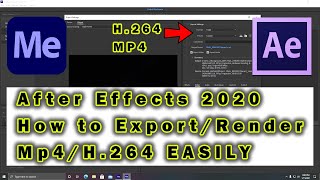 How To Export mp4 Video in AFTER EFFECTS CC 2020  | How To Render H.264 mp4 AFTER EFFECTS CC 2020