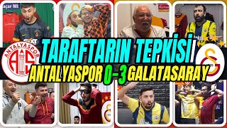 ANTALYASPOR 0-3 GALATASARAY MAÇINA FANATİK TARAFTARLARIN TEPKİSİ | SÜPER LİG  🔥😍😱