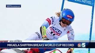 Mikaela Shiffrin breaks World Cup Record