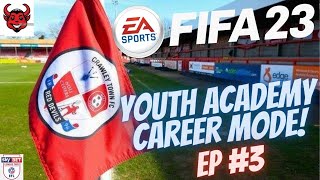 OUR FIRST WIN?!? | FIFA 23 YOUTH ACADEMY CAREER MODE | EP 3 | Crawley Town |