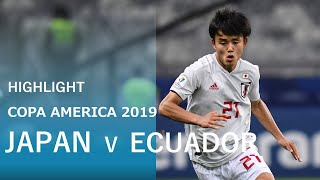 日本代表 vs エクアドル代表 コパアメリカ2019　JAPAN vs ECUADOR 2019 COPA AMERICA