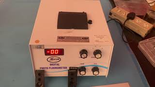 how to use Digital fluorimeter LED working with filters trainer Eng # elctronics