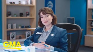 AT&T commercial actress says she feels 'unsafe' after online harassment l GMA