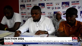 Election 2024: Hohoe Dr. Mahamudu Bawumia Volunteers launched to garner votes for NPP