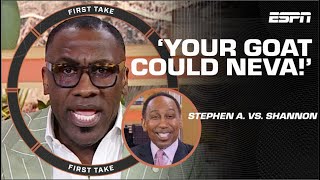 🐐 YOUR GOAT COULD NEVA! 🐐 Shannon Sharpe & Stephen A.’s HEATED Lakers debate | F