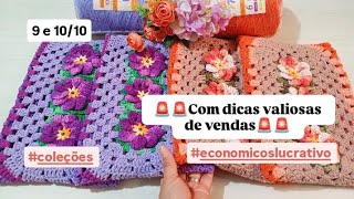 🎯AS COMBINAÇÕES MAIS LINDAS DESSA COLEÇÃO 💜🧡 #vlogdecroche #coleções #economicoslucrativo