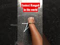 Easiest rangoli in the world #easyrangoli #latest #trendingrangoli #kolam #muggulu #viral #shorts