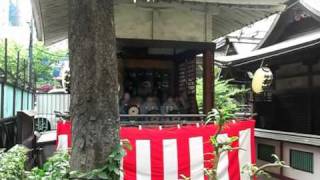 東京神田・柳森神社での祭囃子演奏(2010年5月8日)