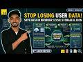 JavaScript Local Storage & JSON Tutorial | Save Data in Browser + Events Explained