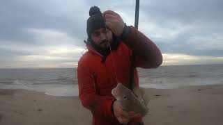 Fishing Spurn point for codling - Holderness Coast - Sea Fishing - December -