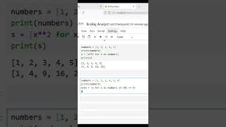 Python List Comprehension Tutorial | Looping Through Lists in One Line #python #short #beginners