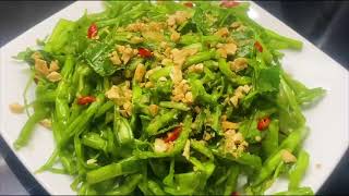 GỎI RAU MUỐNG - RAU MUỐNG BÓP CHUA NGỌT