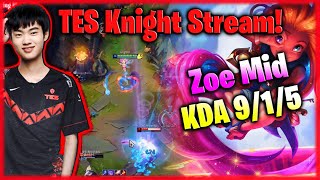 TES Knight Zoe Mid vs Jayce Destroys KR Grandmaster | Knight Stream Highlights