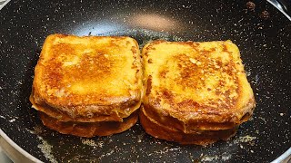 I have never eaten such delicious toast! Easy recipe! Quick breakfast in 5 minutes!
