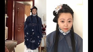 [胖仙女]秋季明制汉服发型，超详细讲解，手残党也能学会！！！