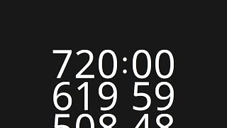 720 Minute Countup Timer