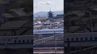 京都鉄道博物館から見た列車①#shorts