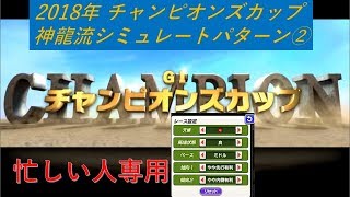 2018年　チャンピオンズカップ　神龍流スタポケシミュレート②