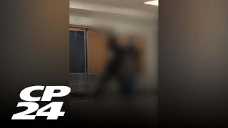 Video captures fight at Mississauga school