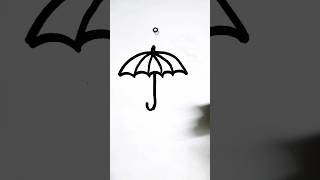 easy umbrella drawing/#shorts #umbrella