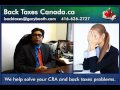 backtaxes canada.ca unfiled tax returns tax compliance with canada revenue agency 416 626 2727