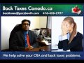 Backtaxes-canada.ca | Unfiled tax returns | Tax compliance with Canada Revenue Agency | 416-626-2727