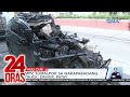 MPV, sumalpok sa nakaparadang truck; driver, patay | 24 Oras