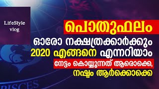 2020 ഓരോ നക്ഷത്രക്കാർക്കും എങ്ങനെ എന്നറിയാം,നേട്ടം കൊയ്യുന്നത്‌ ആരൊക്കെ,നഷ്ടം ആർക്കൊക്കെ #astrology