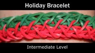 Rainbow Loom® Holiday Bracelet