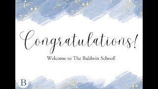 Welcome to The Baldwin School!