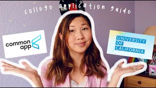 COLLEGE APPLICATION GUIDE | everything about applying to common, uc, and cal state apps + my essays!