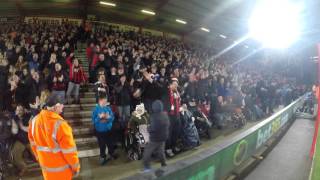 Fan cam | The Steve Fletcher Stand erupts as Junior Stanislas opens the scoring against Man Utd