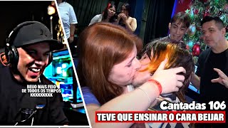 HUDSON AMORIM REAGINDO TEVE QUE ENSINAR O CARA BEIJAR - Anime Santos Geek Fest - Muca Muriçoca