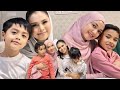 Puteri Sarah Beraya Ke Rumah Bella Astillah , Sembang2 Sambil Menikmati Hidangan Raya Yg Sedap