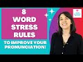 8 Important WORD STRESS Rules in English Pronunciation