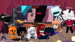FNF Characters React to Friday Night Funkin' Memes Compilation 4 parts plus Bonus! | Gacha with Lexi