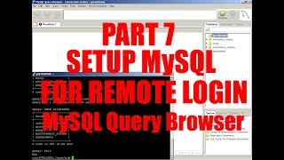 Part 7 Setup Your Own Raspberry Pi Setup MySQL Database Login with MySQL Query Browser