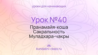 💜 Kundalini Class. Урок №40. Пранамайя-коша. Сакральные аспекты Муладхара-чакры