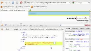 Bypass Client Side JavaScript Validation