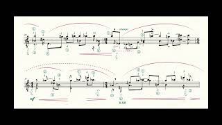 Athanasios Koumenteris - Monologue 3 for Guitar (2017) [Score-Video]