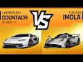 Asphalt 9 LAMBORGHINI COUNTACH LPI 800-4 vs PAGANI IMOLA -  Max Test Drive Comparison & Review