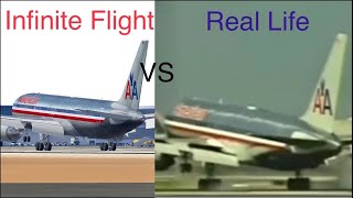 Infinite Flight vs Real Life 😍
