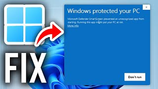 Fix Microsoft Defender Smartscreen Prevented On Unrecognised From Starting - Step By Step