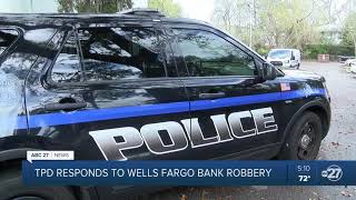 Tallahassee Police respond to bank robbery at Wells Fargo
