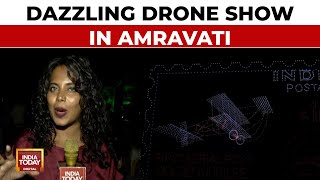 Amravati Drone Summit 2024 Kicks Off With A Dazzling Display Of Over 5,500 Drones | India Today