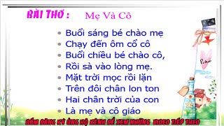 Bài Thơ CÔ VÀ MẸ